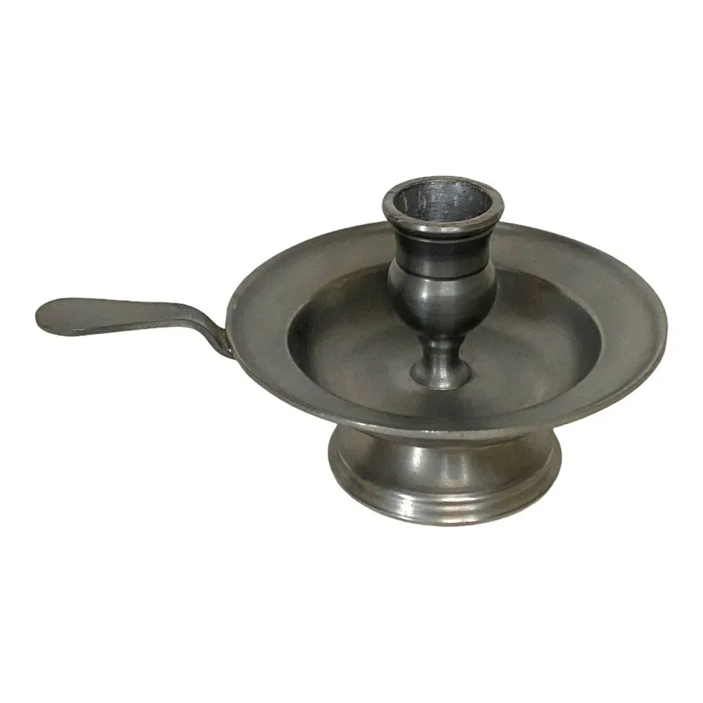 Vintage Kunstvol Koperwerk Souvenirs ETAIN 92% Pewter Candleholder Van Der Wee